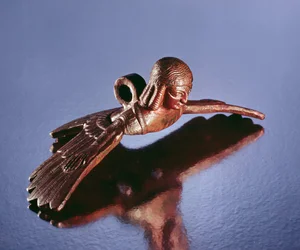 Cauldron Handle, Bird with the Torso of a Woman